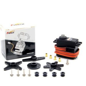 Servomoteur numérique Feetech 18g à engrenages métalliques, couple de 11kg, 180 degrés, haute puissance pour modèles RC - Product Image 1