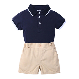 Baby Boy Clothes Suit Romper Tops Jumpsuit + Short <b>Pants</b> Baby Clothes Newborn Set - Product Image 1