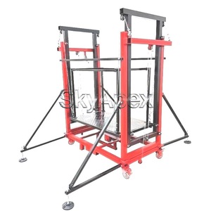 Échafaudage portable en aluminium léger télescopique, capacité <span class=keywords><strong>de</strong></span> charge 500 kg, <span class=keywords><strong>hauteur</strong></span> <span class=keywords><strong>de</strong></span> <span class=keywords><strong>travail</strong></span> 3 m, 4 m, 5 m pour la rénovation intérieure et extérieure - Product Image 5