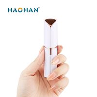 Haohan Mini épilateur facial Portable rouge à lèvres rasoir pour filles femmes dame rasoir AA alimenté par batterie