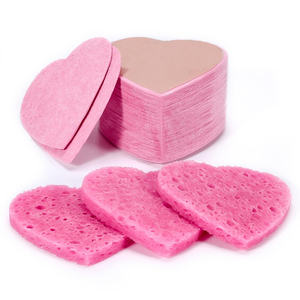 Woxin Éponge de <span class=keywords><strong>nettoyage</strong></span> en cellulose naturelle rose coeur biodégradable Équipement de spa Autres produits de beauté et de soins personnels - Product Image 1