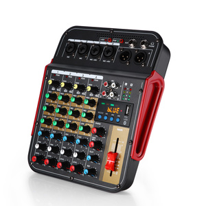 Mezclador Portátil Mini <span class=keywords><strong>de</strong></span> 6 Canales, Consola <span class=keywords><strong>de</strong></span> <span class=keywords><strong>DJ</strong></span> <span class=keywords><strong>de</strong></span> Audio con USB, Alimentación Phantom <span class=keywords><strong>de</strong></span> 48V <span class=keywords><strong>para</strong></span> Grabación en <span class=keywords><strong>PC</strong></span>, Canto, Transmisión por Internet, Fiestas - Product Image 6