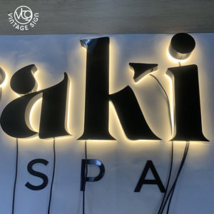 Letras de Canal LED Retroiluminadas Personalizadas, Letrero de Acero Inoxidable 3D Iluminado para Logotipo de Tienda, Spa, Salón de Belleza, Hotel, Comercio - Product Image 6