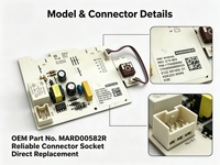 Placa de Control Principal MARD00582R para Lavavajillas Beko Arcelik, Repuesto