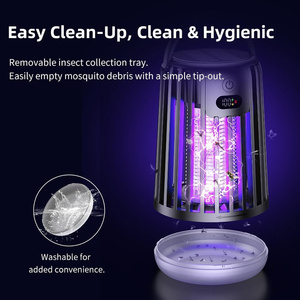Lámpara Solar Antimosquitos, Trampa para Moscas Portátil, Luz UV Recargable, Eliminador de Insectos Eléctrico, Repelente de Plagas, Control de Insectos, USB, LED, Arte - Product Image 6