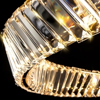Lustre LED en cristal de luxe, design nordique Simple et moderne, luminaire décoratif, idéal pour un salon, un hôtel
