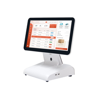 Usine directe 15.6 pouces Win 10/11/Android/Linux système de point de vente à double écran Multi Touch tout-en-un Terminal de point de vente WiFi caisse enregistreuse