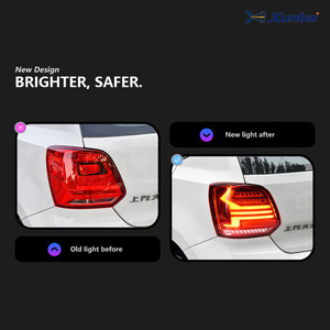 Gruppo Luci Posteriori LED per VW <span class=keywords><strong>Volkswagen</strong></span> <span class=keywords><strong>Polo</strong></span> 2011-2019, Indicatori di Direzione Dinamici Sequenziali, Parti di Ricambio per Tuning - Product Image 3