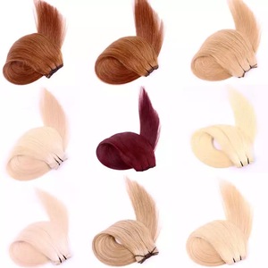 Jasminebeauty ผมคนยุโรป100% คู่สีบลอนด์เครื่องเรมี่ธรรมชาติบริสุทธิ์สองชั้น - Product Image 1