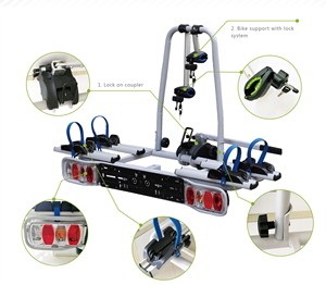 Nouveau design Monté Sur <span class=keywords><strong>Attelage</strong></span> Vélo Électrique Pour 2 Vélos Pour L'europe Chine usine - Product Image 3