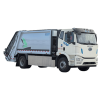 Camion benne robuste de 12 m³ pour la gestion des déchets, véhicule de nettoyage résidentiel avec batterie LFP