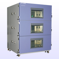 Horno de Alta Temperatura de Tres Capas con Tres Cámaras Independientes, Ahorro de Energía, para Envejecimiento Industrial de Equipos, con Ruedas Móviles, 1 Año de Garantía