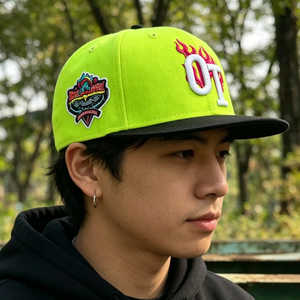 Casquette Snapback Personnalisée Broderie Streetwear Casquette de Baseball Broderie 3D en Relief Impression Logo Hip Hop - Product Image 3