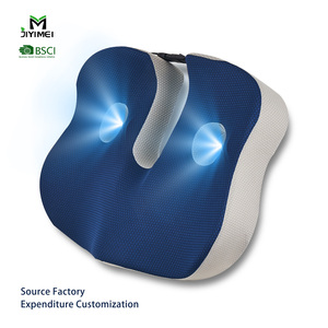 Jiyimei YM-C358 chỉnh hình Ghế hỗ trợ mông đệm thắt lưng hỗ trợ gối Bộ nhớ bọt đau đôi lỗ xe Ghế đệm - Product Image 2