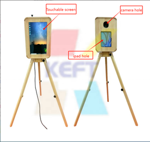 Location de photomaton de mariage en bois haut de gamme - Photomaton double face pour iPad avec haut-parleur <span class=keywords><strong>Marshall</strong></span> - Product Image 4