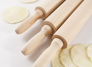 Thân Thiện Với Môi Bằng Gỗ Cán <span class=keywords><strong>Pin</strong></span> Với Quay Vòng Trung Bộ Và Tay Cầm Bằng Gỗ Cho Baking <span class=keywords><strong>Pastry</strong></span> Bột Kẹo Ngọt Bánh <span class=keywords><strong>Pizza</strong></span> Con Lăn - Product Image 5