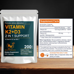 Grosir <span class=keywords><strong>Vitamin</strong></span> <span class=keywords><strong>K2</strong></span> + D3 mencegah Oba meningkatkan kalsium menyerap kekebalan melindungi usus vaskular Kesehatan - Product Image 2