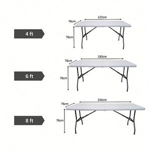 Housse de table personnalisée imprimée en plusieurs couleurs, 4 pieds, 6 pieds, 8 pieds, nappe de haute qualité avec impression colorée - Product Image 2