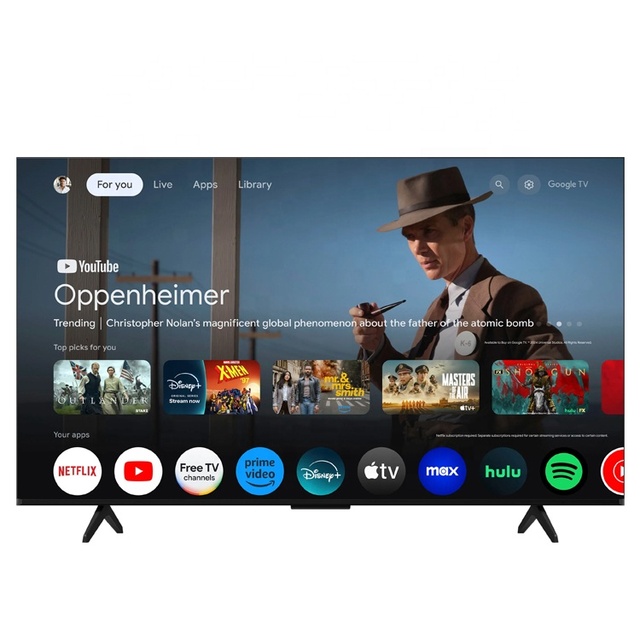 85-Inch Smart QLED TV 4K Ultra HD with Android & Google Wifi System 120Hz Refresh for Gaming HDR10+ Low Blue Light Flicker-Free