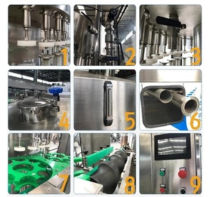 آلة تعبئة زجاجات أوتوماتيكية بالجملة من المصنع بـ 8 أو 10 أو 12 فوهة للنبيذ والويسكي والعصير والفودكا والمشروبات الكحولية ونبيذ الأرز والمشروبات الزجاجية - Product Image 4