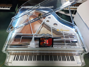 Piano à queue transparent en acrylique, idéal pour les halls, les événements et les scènes. Commandez dès maintenant chez <span class=keywords><strong>Heinemann</strong></span> - Product Image 3