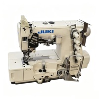 Machine à coudre industrielle JUKI MF-7523 d'occasion, machine à coudre interlock, coutures décoratives double face sur les pulls