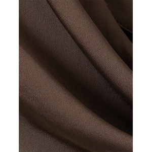 <span class=keywords><strong>Blusa</strong></span> da <span class=keywords><strong>donna</strong></span> a maniche lunghe in seta <span class=keywords><strong>marrone</strong></span> con colletto drappeggiato stampa floreale di moda quotidiana con maniche a canotta decorazione con nappe per l'estate - Product Image 2