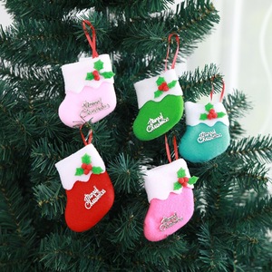 Fournitures de vacances Décoration Chausse <span class=keywords><strong>Petit</strong></span> Pendentif Ornements De <span class=keywords><strong>Sapin</strong></span> De Noël Petites Chaussettes - Product Image 1