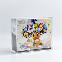 Boîte de présentation en acrylique avec protection UV à 99 % pour TCG ETB Booster Bundle, fermeture magnétique, boîte de rangement pour collection