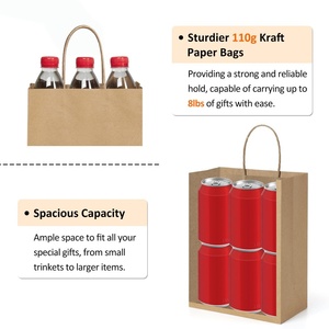 Bolsas de Papel Kraft Grandes con Asa para Llevar Comida, Café y Comida Rápida, Personalizadas con Material Reciclado para Restaurantes - Product Image 3