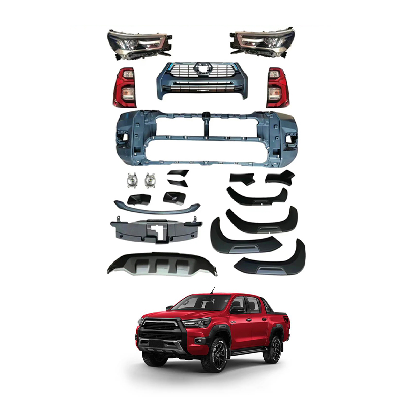 Автомобильные аксессуары, передний бампер, фазовый комплект для переоборудования кузова для 2016-19 TOYOTA REVO UPGRADE до 2021 HILUX ROCCO