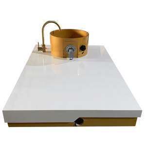 Lujoso Lavabo para <span class=keywords><strong>Manos</strong></span> de Salón de Belleza con Grifo Dorado, Tazón de Porcelana Blanca para Salón en Oferta, Accesorios para Pedicura <span class=keywords><strong>y</strong></span> Masaje de <span class=keywords><strong>Pies</strong></span> - Product Image 6