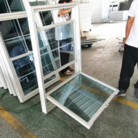 Ventana Corredera Vertical de PVC Moderna con Función de Inclinación Interior para una Buena Ventilación y Seguridad en Uso Residencial