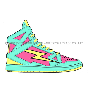 Baskets montantes personnalisées style basket-ball en cuir Chaussures de sport de marque avec bout rond LOGO Fabrication - Product Image 5
