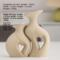 Ensemble de vases en céramique créatifs, blancs, simples et élégants, décoration de style européen, glaçure colorée, pour la maison, le salon, la table, nouvel article