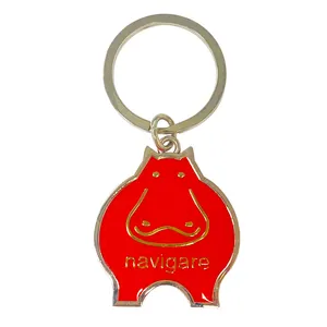 Metal Key Chain Custom Teacher Appreciation Gifts Enamel Keychains Zinc Alloy Animal Zodiac Sign Keychain