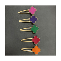 Pince à cheveux en cuir pour femmes avec gravure laser Accessoires cheveux cadeaux fantaisie