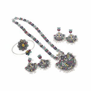 Ensemble de bijoux fantaisie multicolores plaqués oxydés Jewelemarket - Product Image 2