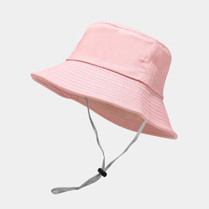 Chapeau de pêche personnalisé en coton Chapeau <span class=keywords><strong>seau</strong></span> doré pour hommes et femmes Chapeau <span class=keywords><strong>seau</strong></span> d'été jaune rose - Product Image 5