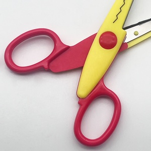 Tự làm thủ công an toàn cắt thép không gỉ kéo giấy cho trẻ em nghệ thuật chuyên nghiệp ren Zig Zag cạnh răng cưa đa chức năng - Product Image 3