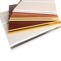 Tablero impermeable de paneles de techo de PVC para interiores de moda moderna para decoración del hogar con servicios de procesamiento de corte y moldeo