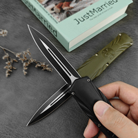 Couteau de poche tactique personnalisé avec design de crâne, lame 440C, manche ABS, couteau pliant EDC pour la survie en plein air, le camping, vente en gros