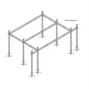 Armazón cuadrado de aluminio modular portátil ESI con capacidad de carga de 500kg para escenarios y eventos al aire libre Instalación rápida Uso versátil - Product Image 4