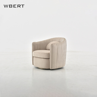 WBERT-Canapé moderne en cuir simple, fauteuil de luxe, paresseux, designer, pour salle à manger, hôtel, balcon, salon, filet rouge créatif