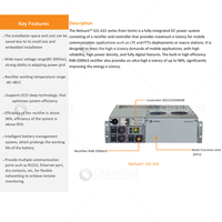 Système d'alimentation CC intégré Vertiv NetSure 531 A31-S2 531A31 48V 6kW 120A avec redresseur, alimentation 19 pouces 3U Hot Swap
