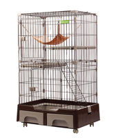 Grande cage à oiseaux en fer sur roulettes avec toit, pour calopsites, perruches, agapornis, avec étagère de rangement amovible