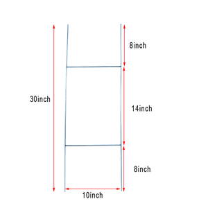 Galvanized steel H frame <strong>wire</strong> stakes steel sign holders for yard <strong>signs</strong> - Product Image 3