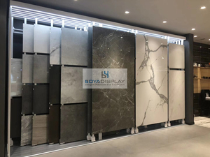 Tùy chỉnh hiện đại kim loại kệ sàn đá Granite loại tường gạch đá cẩm thạch gốm Rack hiển thị cho showroom - Product Image 5