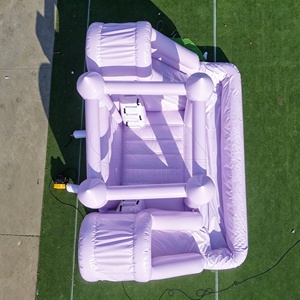 Castillo Inflable Morado Claro 3 en 1 con Tobogán y Piscina de Pelotas, Castillo Hinchable Macaron con Capacidad para 3-5 Personas, Ideal para Alquiler en Fiestas y Bodas - Product Image 6