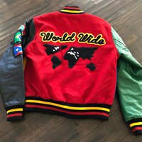 Veste de baseball universitaire avec logo personnalisé OEM pour hommes, manches brodées, veste Letterman universitaire, logo personnalisé